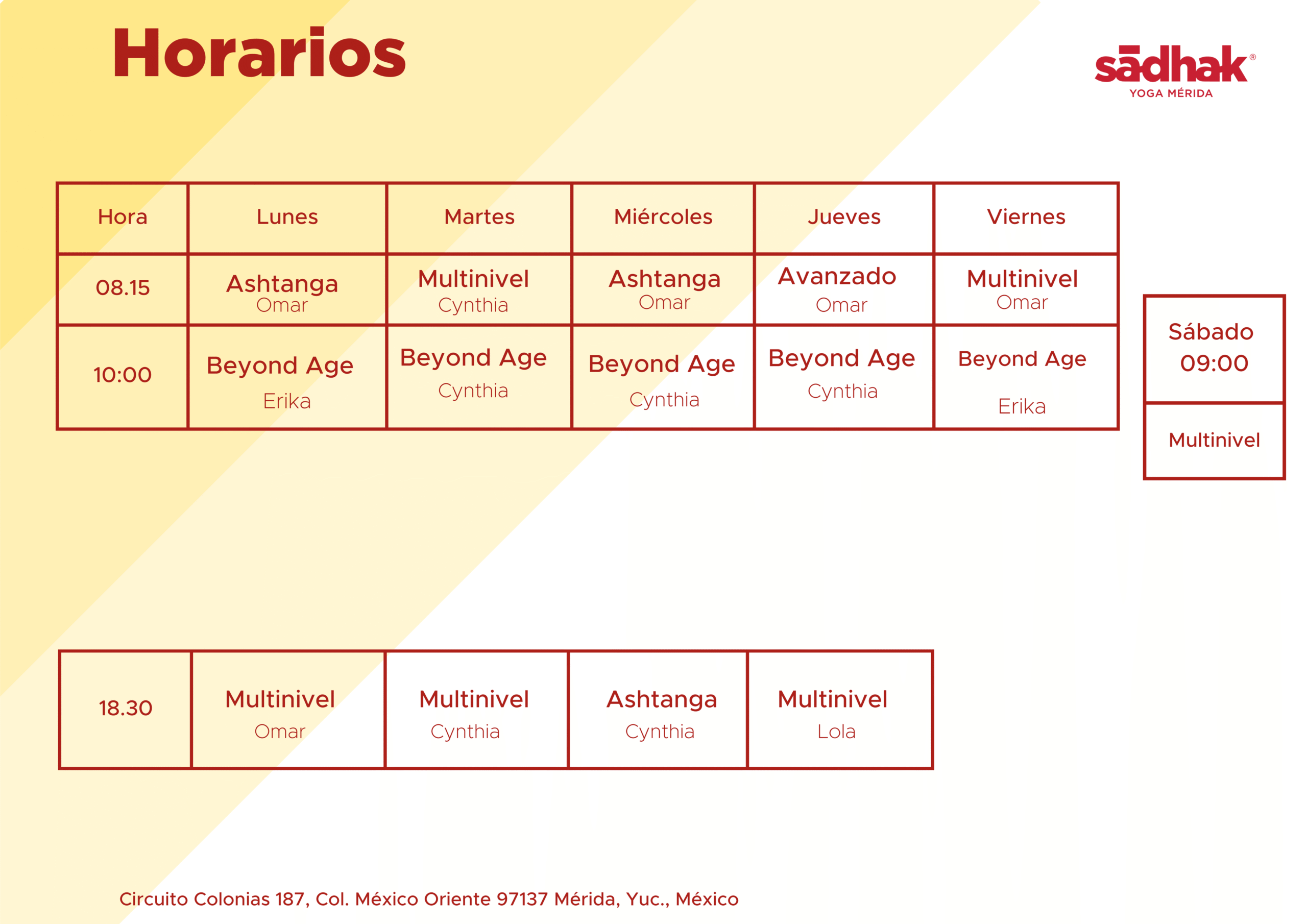 Horarios Sadhak Merida-4