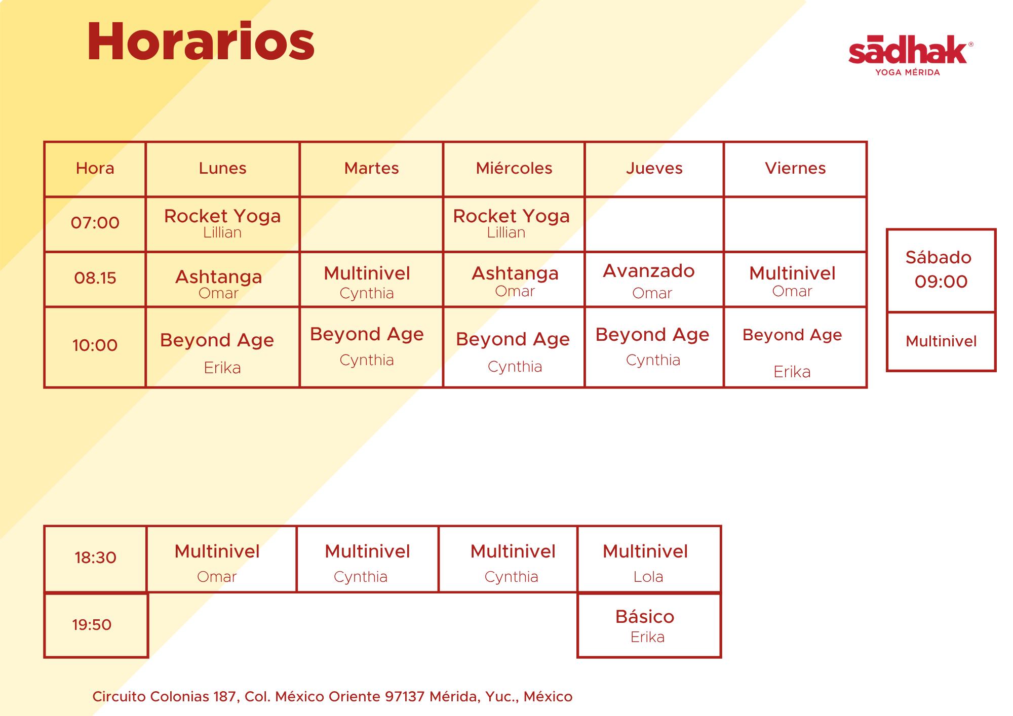 Horarios Sadhak Merida-9